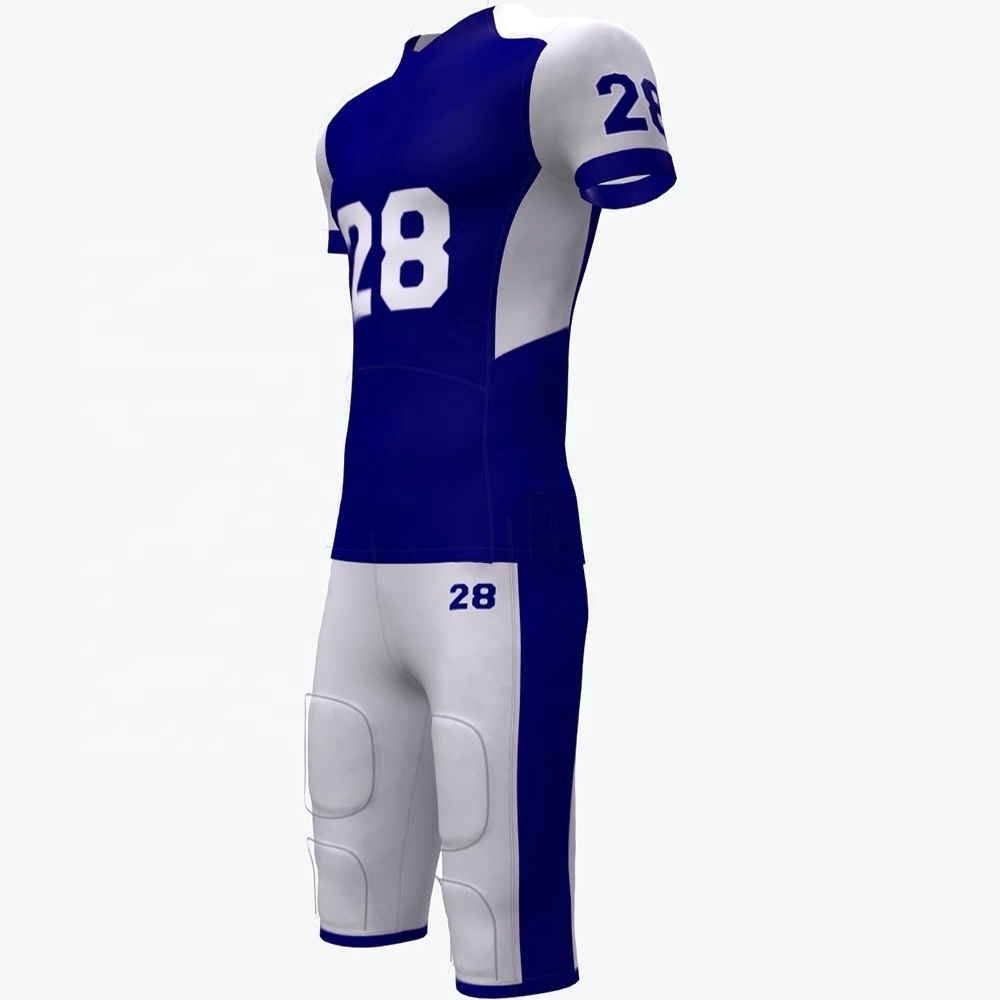 Sublimation Print Football Jersey Custom American Football Uniform