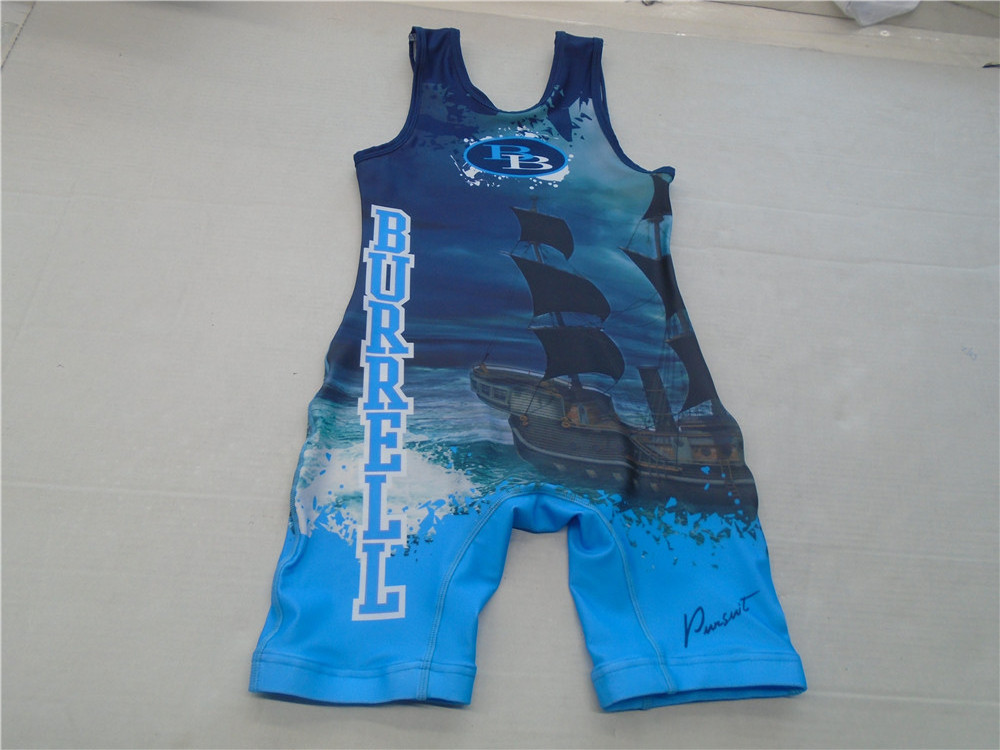 Custom Logo Sublimation Sportswear Camo Weightlifting Youth Singlet Suit Wrestling Singlets