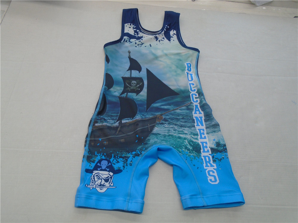 Custom Logo Sublimation Sportswear Camo Weightlifting Youth Singlet Suit Wrestling Singlets