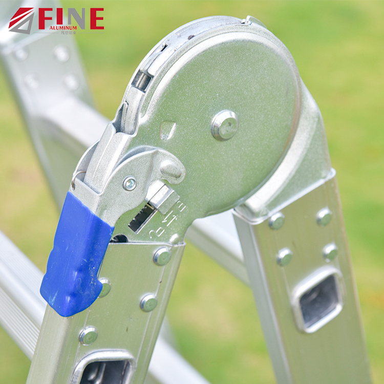 Compact Aluminium Rivets Transform Telescopic Aluminum Extens Multipurpose Ladder