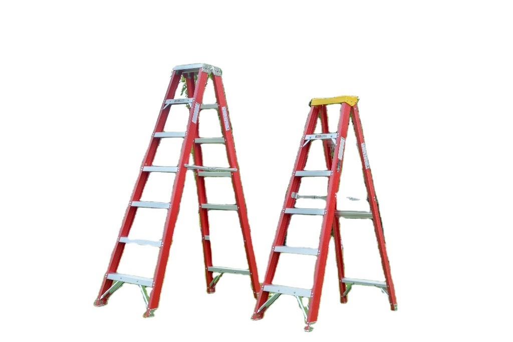 Fiberglass Folding Ladder Electric Heavy Duty FRP Step Fiberglass Folding Ladders