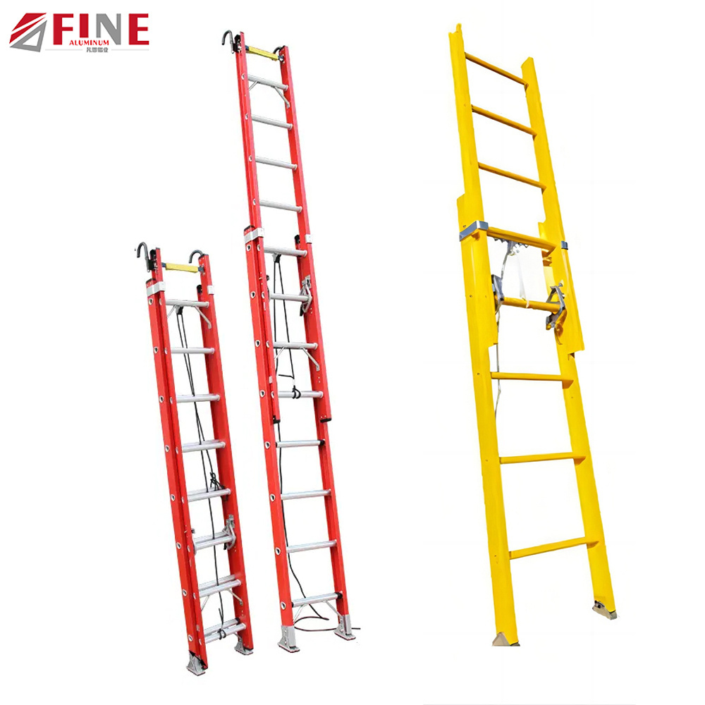 En131 Folding Ladders Feature Aluminium Material Multipurpose Insulated Ladder Fiberglass Ladder