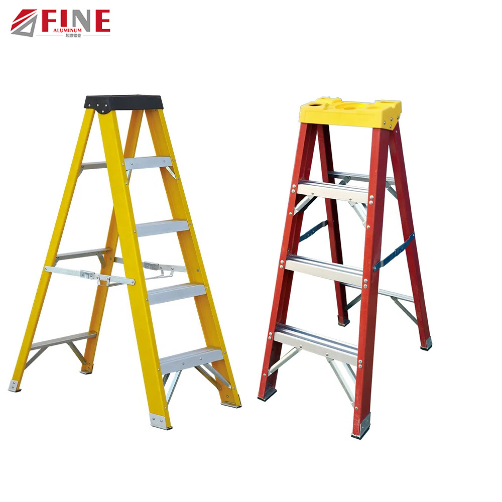 Preferential Price High Quality Insulation Ladder Double-sided Fiberglass Ladder Color Multifunctional Household Ladder