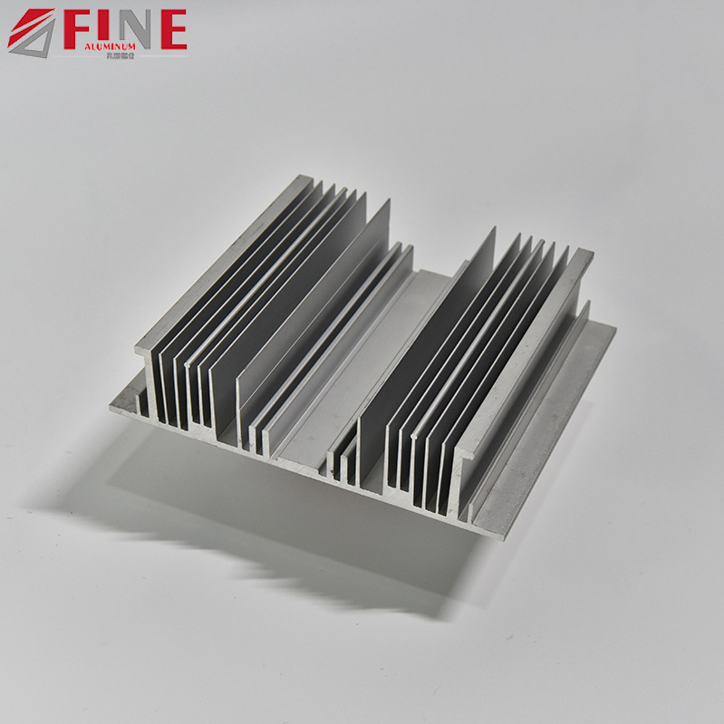 Aluminium Profile Extrusion Flexible Insert Stacked Folded Fin Peltier Power Amplifier Heat Sink Radiator