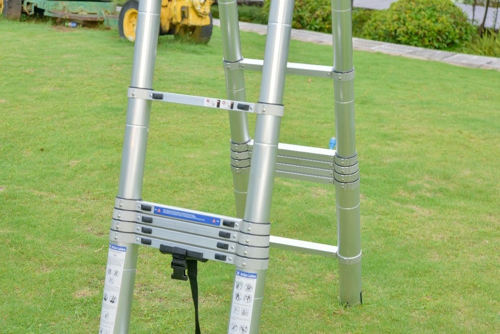 2*5 To 2*9  Step EN 131 Double Sided Joint Aluminum Telescopic  Extension Ladder