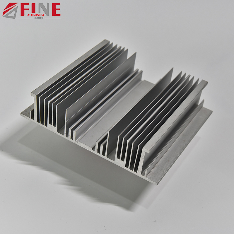 Aluminium Profile Extrusion Flexible Insert Stacked Folded Fin Peltier Power Amplifier Heat Sink Radiator