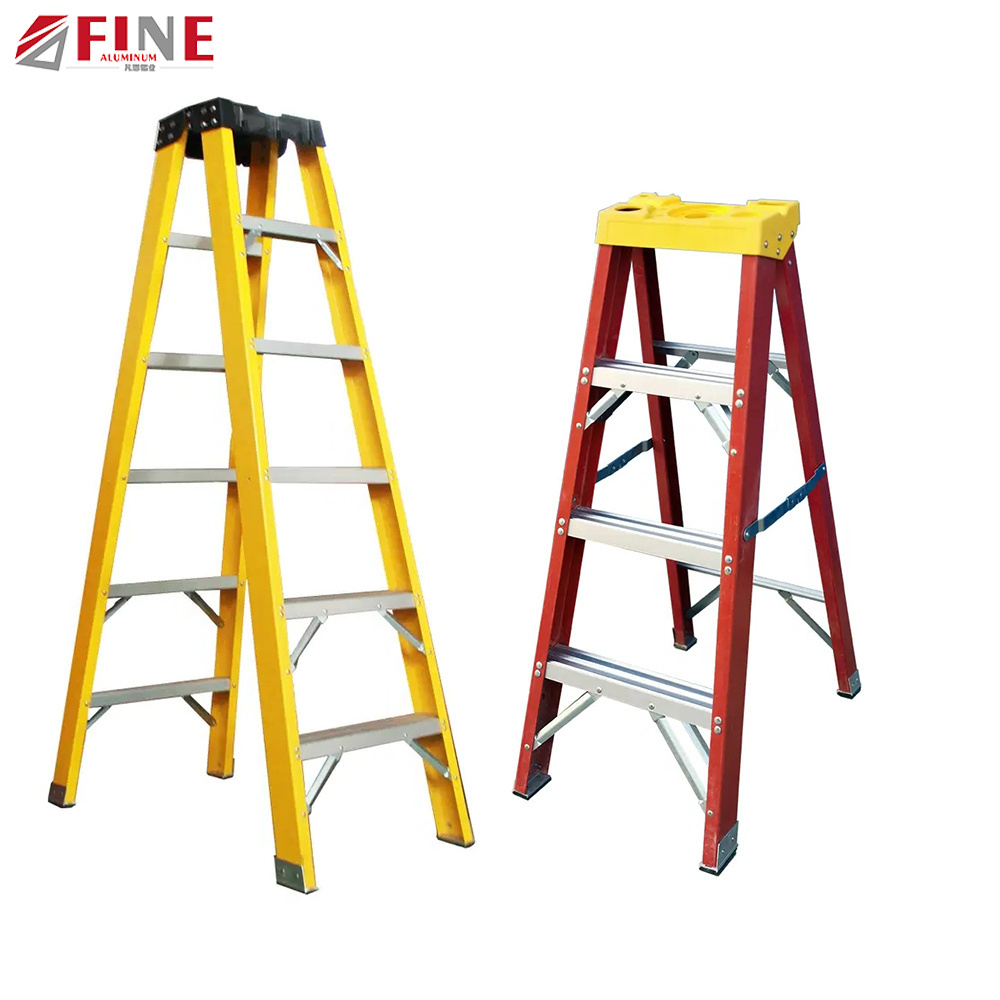 Preferential Price High Quality Insulation Ladder Double-sided Fiberglass Ladder Color Multifunctional Household Ladder