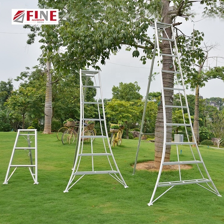 Orchard Picking Fruit Support Aluminum Orchard Harvest Tripod Fruit Ladder