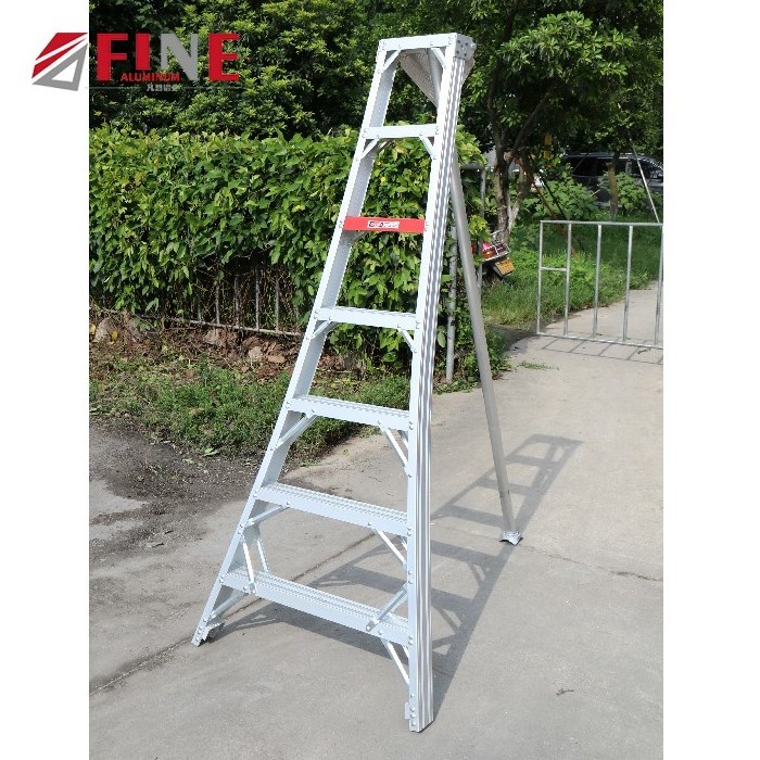 EN131 Double Support Adjustable Escalera de aluminio Fruit Picking Orchard Harvest Tripod Fruit Ladder Aluminum Ladder