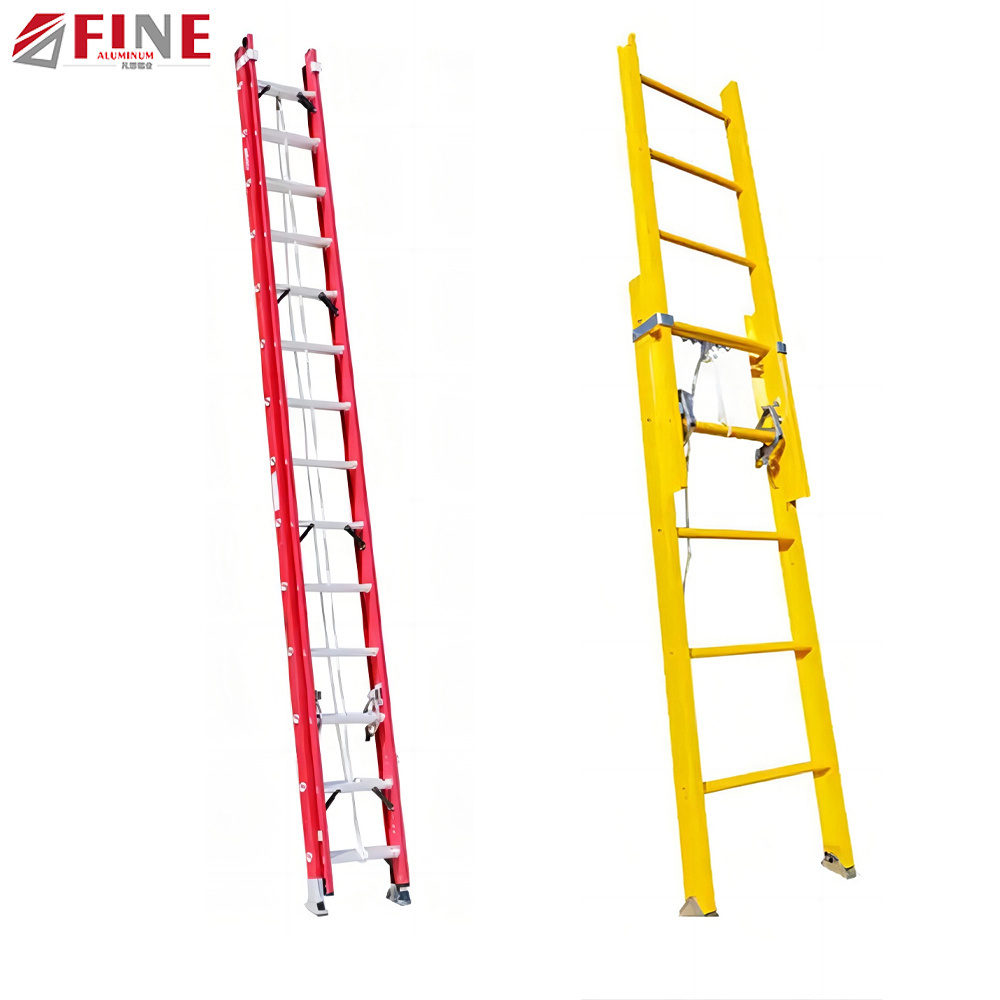 En131 Folding Ladders Feature Aluminium Material Multipurpose Insulated Ladder Fiberglass Ladder