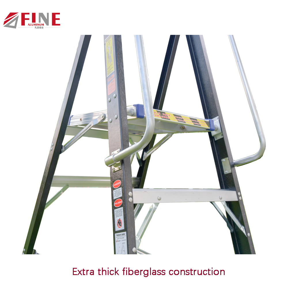 Fiber Step Grp Fibreglass Warehouse Fiberglass Platform Ladder