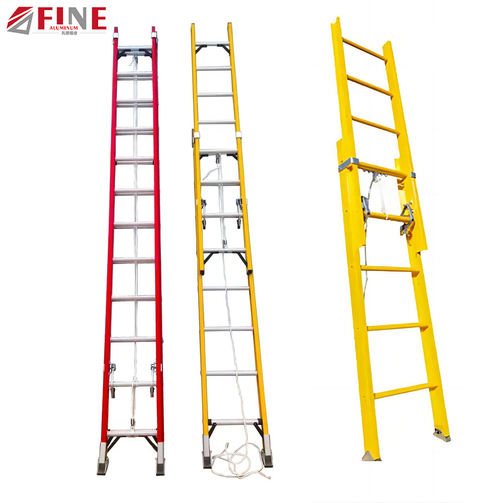 En131 Folding Ladders Feature Aluminium Material Multipurpose Insulated Ladder Fiberglass Ladder