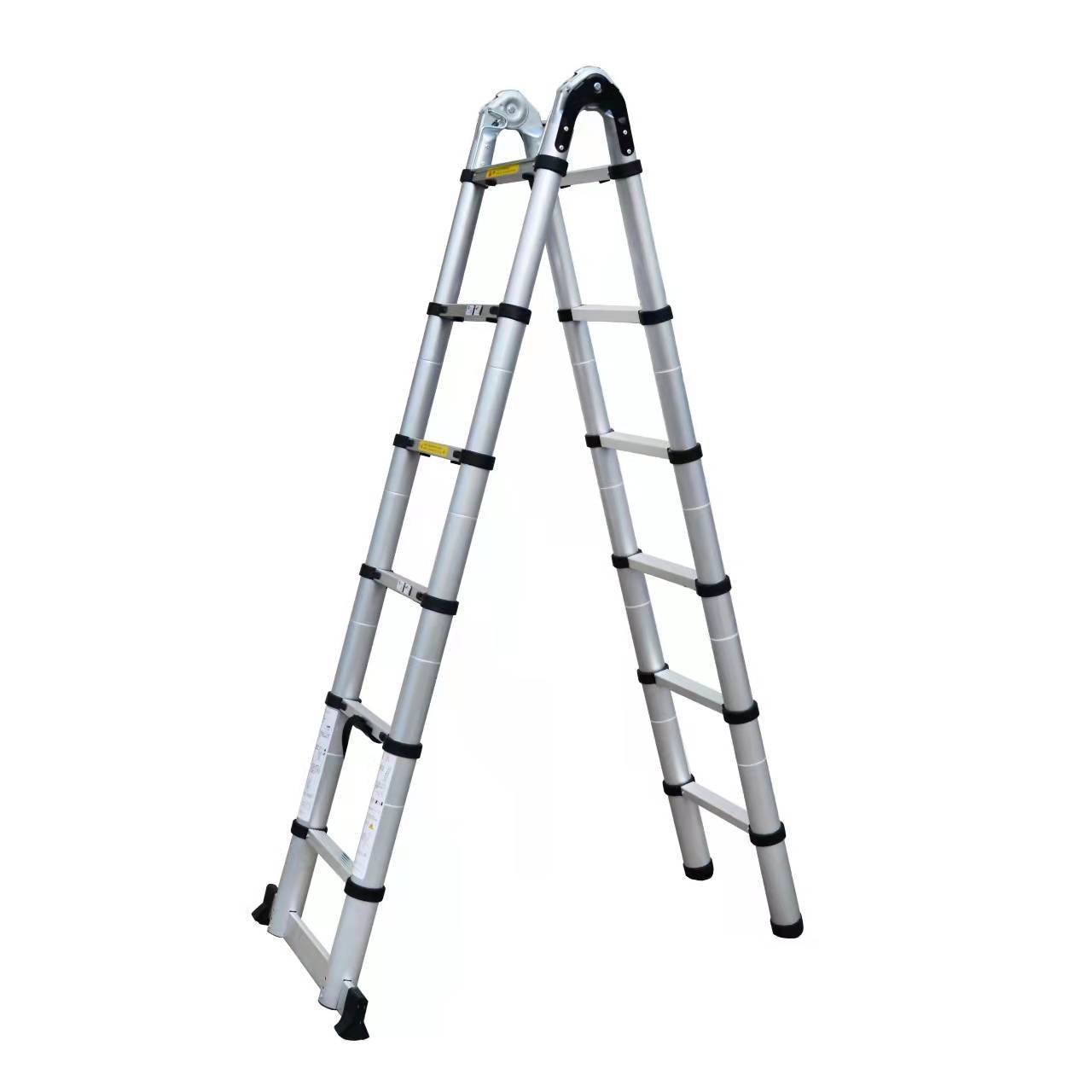 fiberglass lightweight telescopic extension folding step ladder