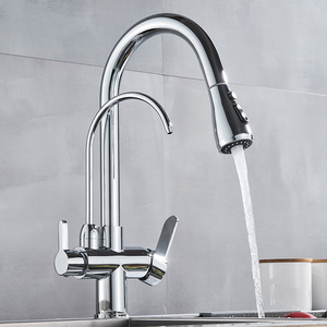 China faucet manufacturers 3 Wege Wasserhahn Water filter kitchen faucet with filter sanitary ware accessories