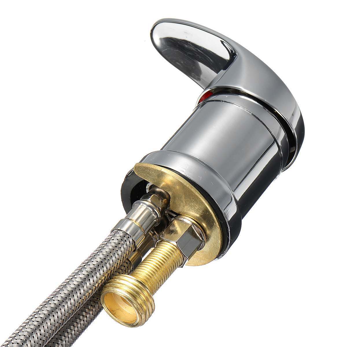 Hot & Cold Water Faucet Brass Shampoo Bowl Shower Head Wash Hair Tap Mixing Valve Beauty Salon Bed Accessories