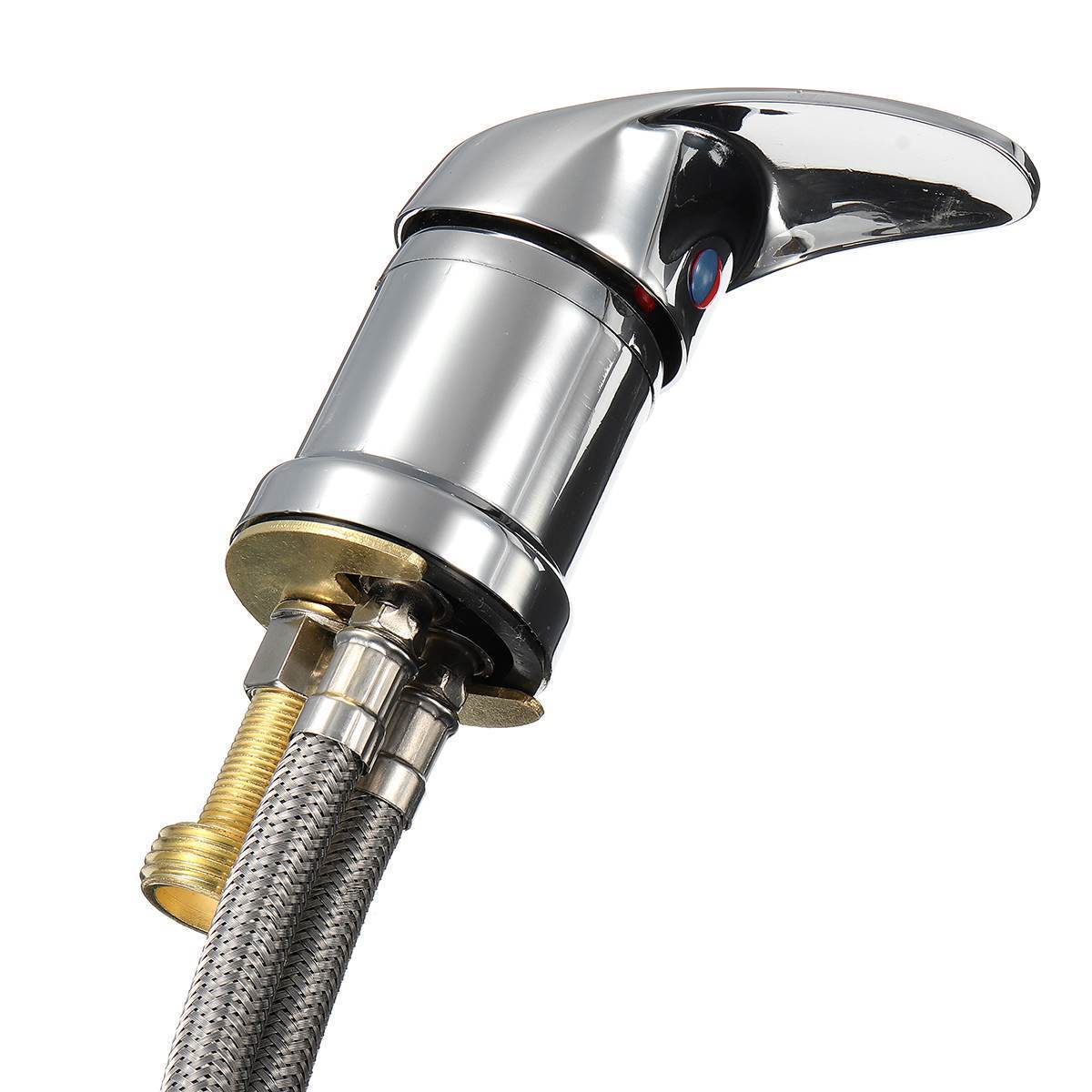 Hot & Cold Water Faucet Brass Shampoo Bowl Shower Head Wash Hair Tap Mixing Valve Beauty Salon Bed Accessories