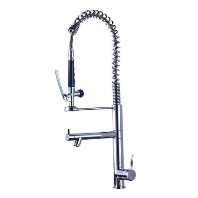 Deck Mount Black Kitchen Faucets Pull Out Hot Cold Water Filter Tap for Kitchen Three Ways Sink Mixer Kitchen Faucet 360 Rotate