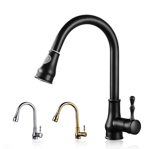 Kitchen Faucets Gray Single Handle Pull Out Kitchen Tap Single Hole Handle Swivel 360 Degree kichen faucet kitchen sink