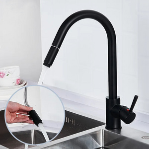 Pull out Kitchen Faucet Brass Single Handle Chrome 360 Rotation Two Ways Water Outlet Faucet faucets mixers taps manufact