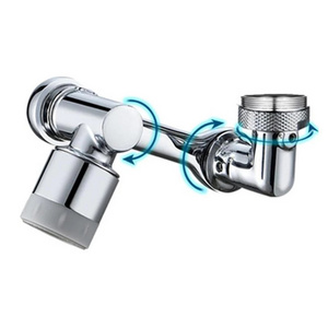 New 2 Modes 1080 Degree Rotatable Extension Faucet Sprayer Head Universal Bathroom Tap Extend Adapter Aerator Faucet Extender