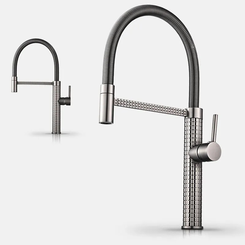 Multicolor high-end Carving Body Pull Out kitchen faucet Mixer Deck-mount Sink Cold Hot Water Taps torneira cozinha