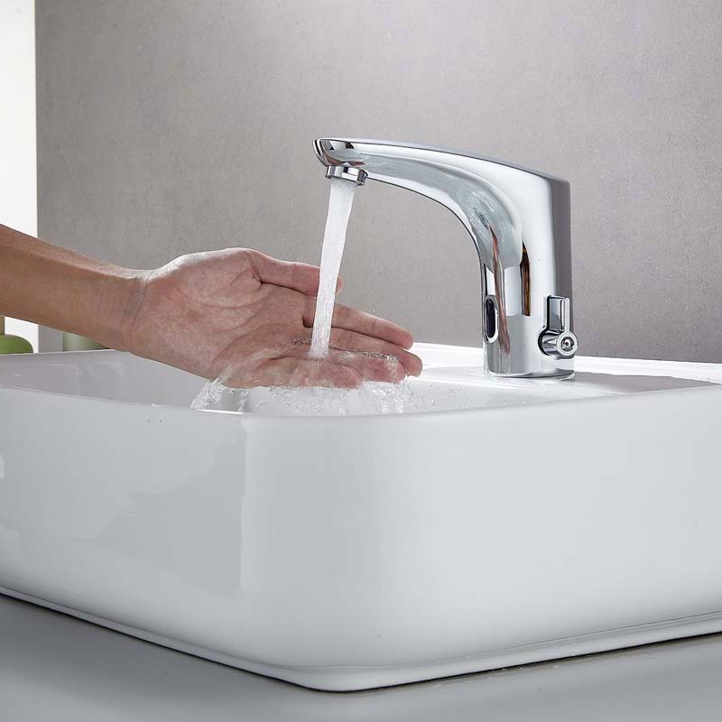 Intelligent Automatic motion Sensor Basin Faucet Sink Smart Tap bathroom smart thermostat electronic basin faucet