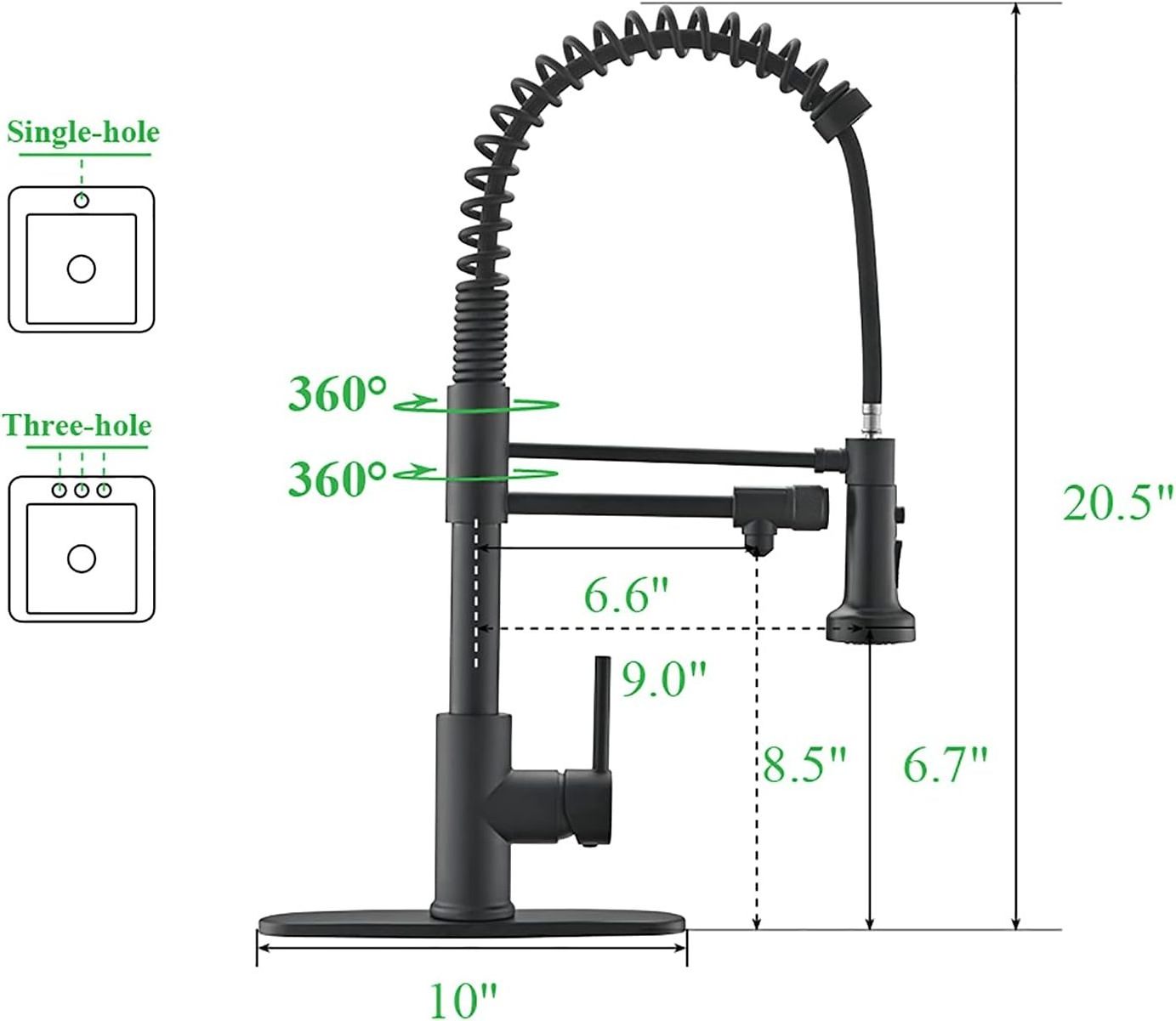 Newly 360 Rotation Osmosis Water Filter Sink Taps Granite Mixer Swivel Water Purification 3 Way Filter Kitchen Faucets