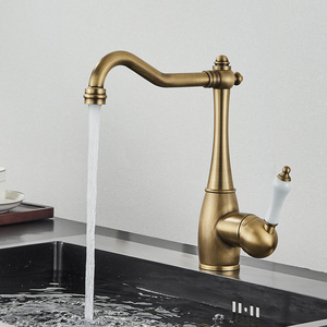 Brass Kitchen Faucet Hot Cold Mixer Basin Tap 360 Swivel Sink Faucets Black Chrome Basin Faucet Crane