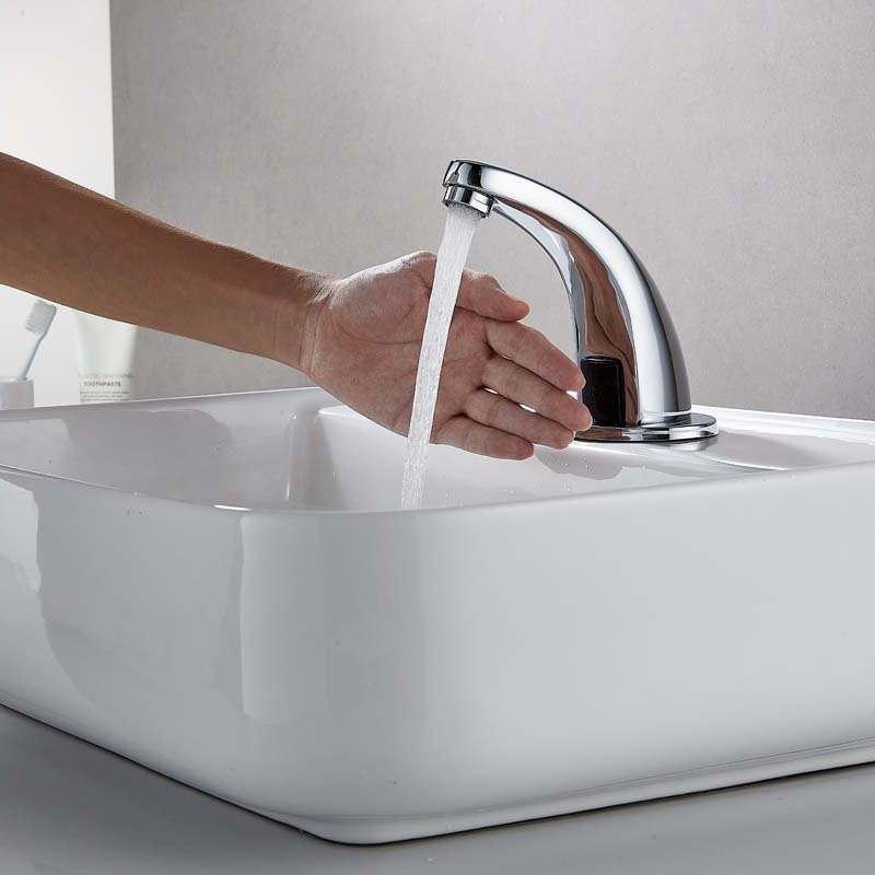 Sink Faucets Water Tap Automatic Infrared Sensor Faucet Deck Mount Smart Touch Hands Free Inductive Water Tap Kitchen torneira