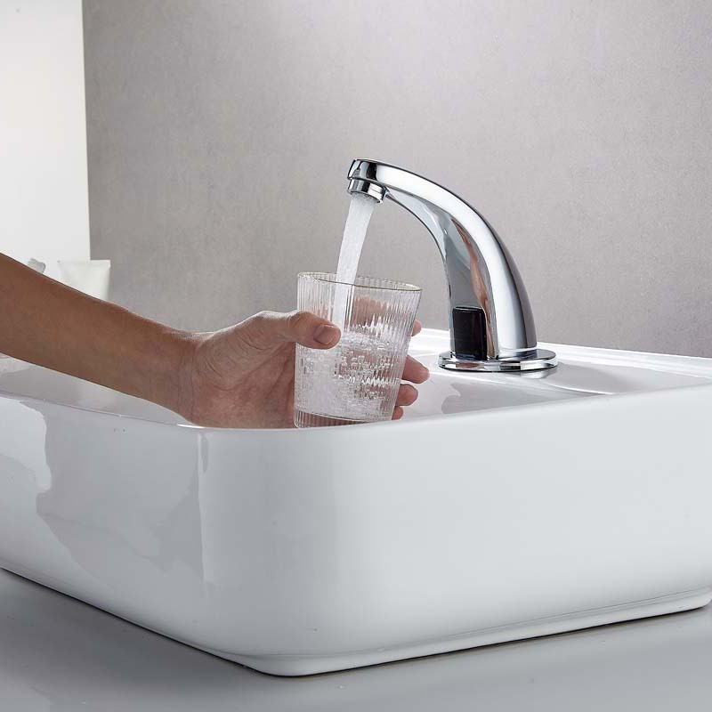 Sink Faucets Water Tap Automatic Infrared Sensor Faucet Deck Mount Smart Touch Hands Free Inductive Water Tap Kitchen torneira