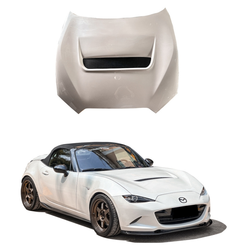 Carbon Fiber FRONT HOOD COVER  For Mazda MX5