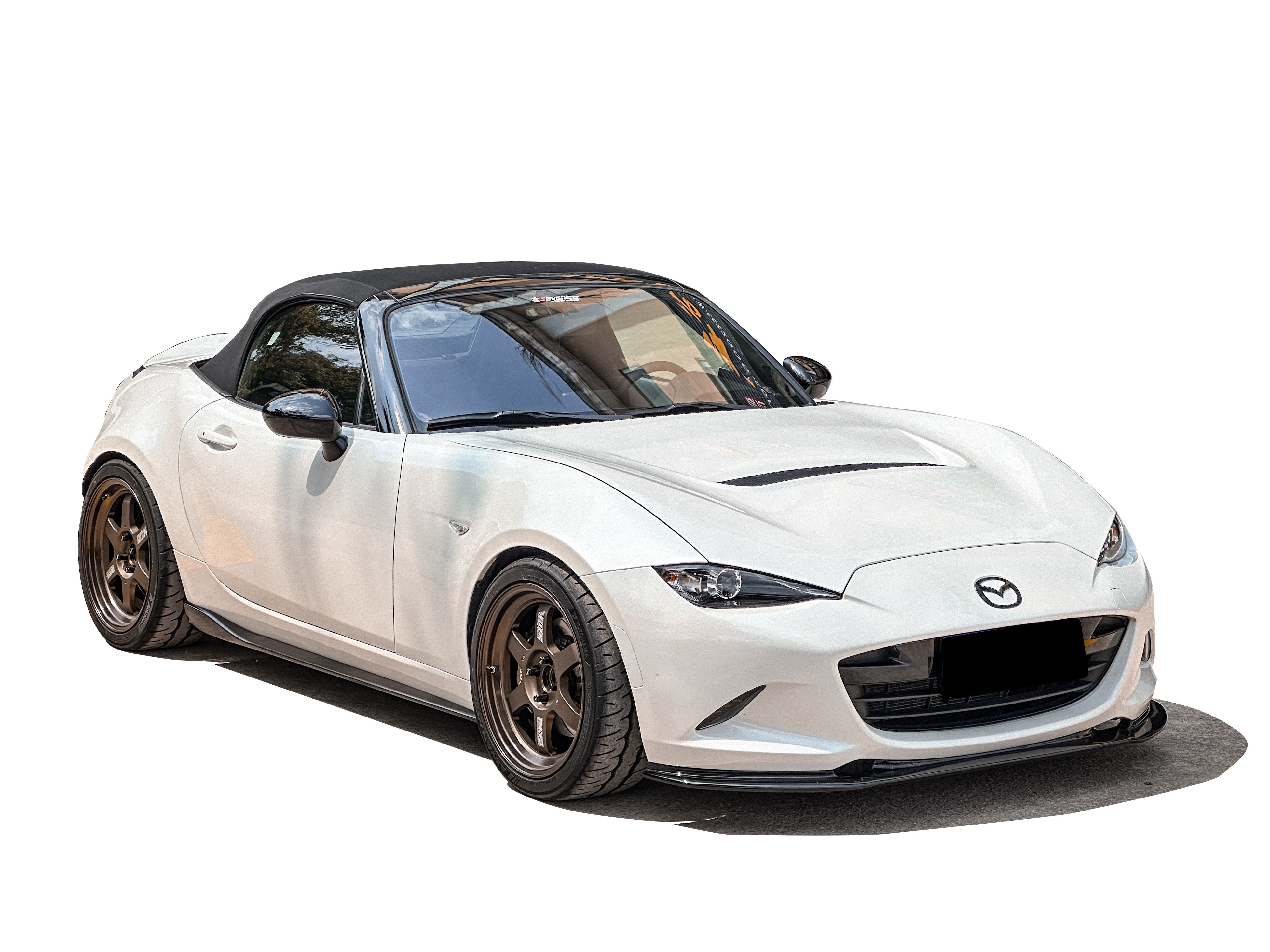 Carbon Fiber FRONT HOOD COVER  For Mazda MX5