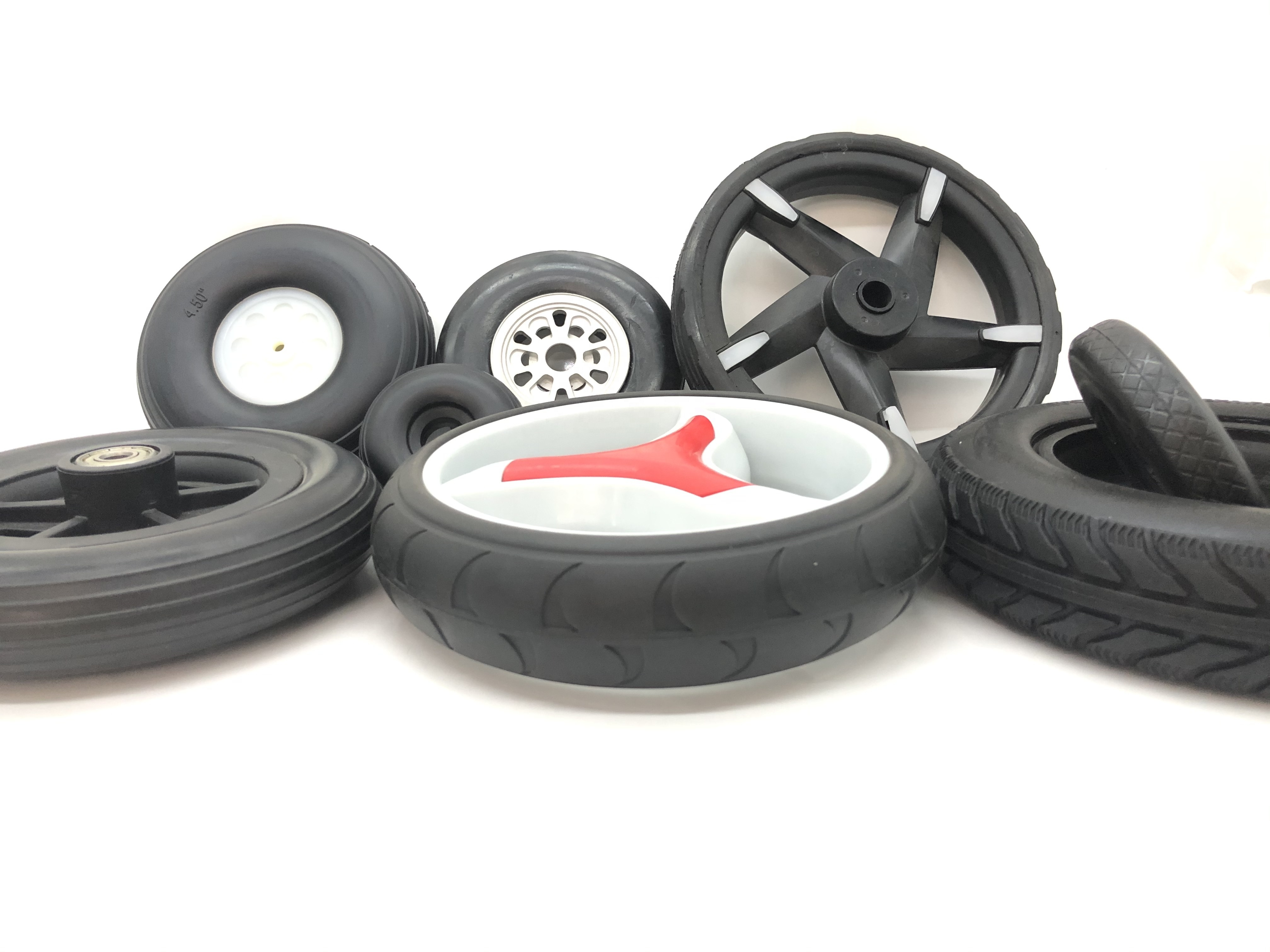 High quality custom model aircraft tires durable Solid PU Foam Wheel, PU foam wheel tires