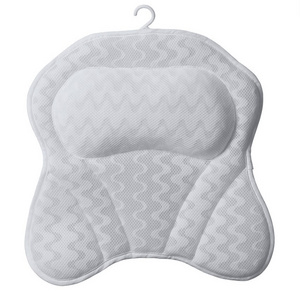 Wholesale 3D mesh butterfly shape spa bath pillow with suction cup polyurethane foam butterfly bath pillow