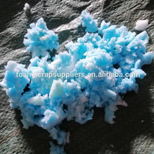 Foam clips polyurethane foam scrap sponge shredded memory scrap foam compressed in bales