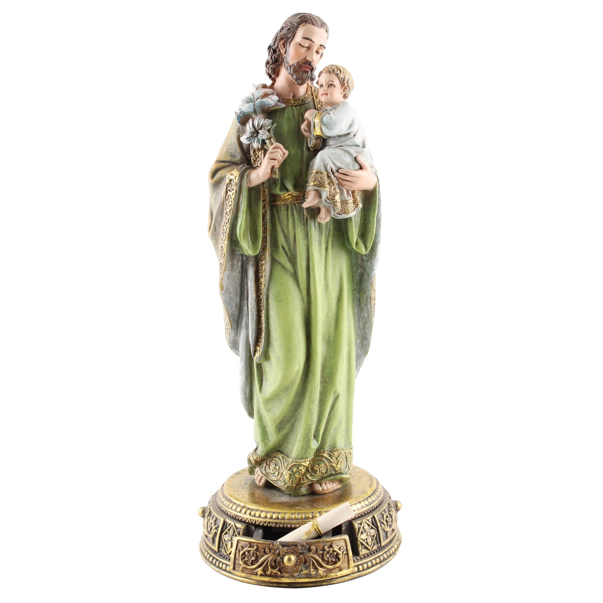 custom resin St Saint Joseph Statue catholic figure handmade religious figurine statue