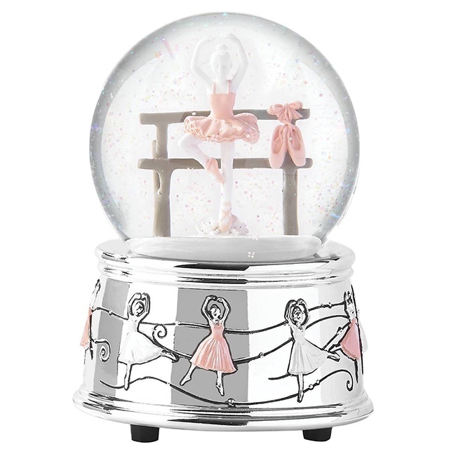 wholesale polyresin Resin ballerina snow globe