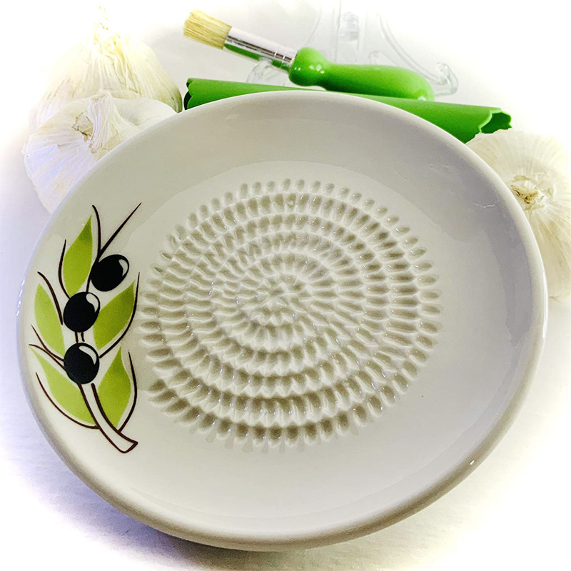 wholesale ceramic garlic grater plate kitchen tools