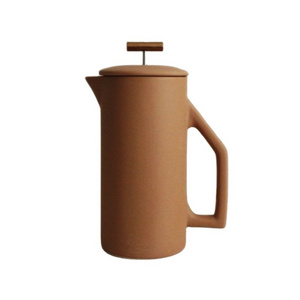 Custom home hotel coffee tools French coffee press, high quality vintage ceramic coffee press filter