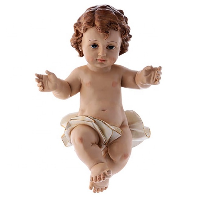 factory direct supplier custom resin religious figurine wholesale little Jesus statue for home decor