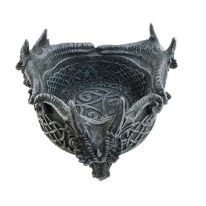 Hot selling cool three head dragon custom ashtray resin ashtray cigar ashtray men gift