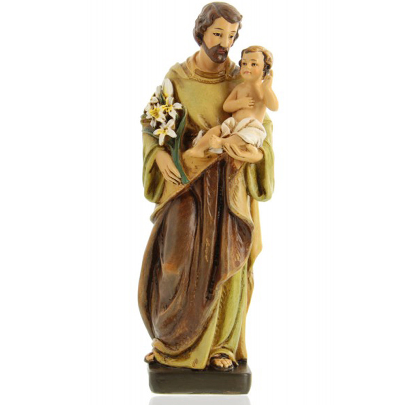 custom resin St Saint Joseph Statue catholic figure handmade religious figurine statue