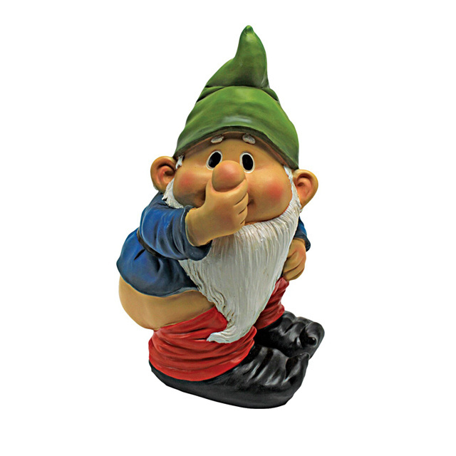 Resin funny Hunting garden gnome dwarf funny custom garden decoration wholesale garden gnomes