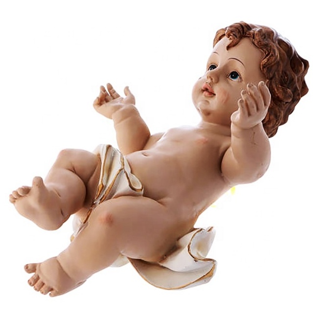 factory direct supplier custom resin religious figurine wholesale little Jesus statue for home decor