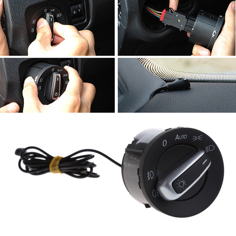 Free Shipping Headlight Switch For W Golf 5 6 MK5 MK6 Tiguan Touran Light Sensor Automatic Headlight Sensor And Switch