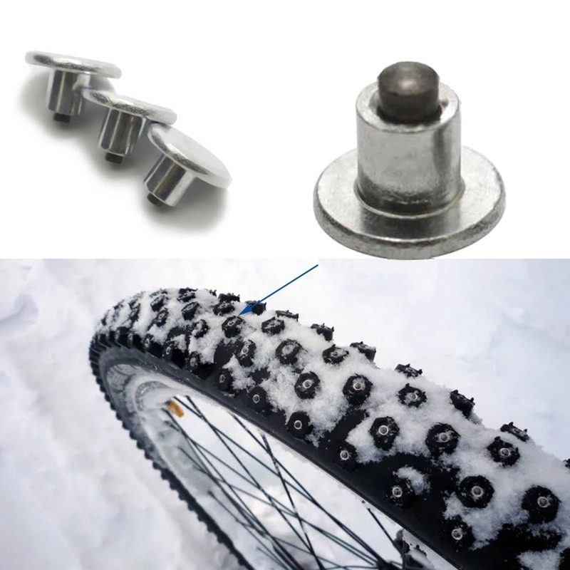 Motorcycle Bike Tire Anti-Slip Studs Universal Winter Snow Spikes Tyre Cleats for Car Bicycle Shoe Soles Snow Nails