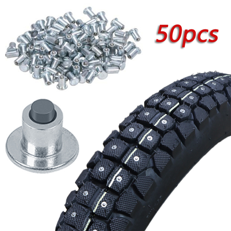 Motorcycle Bike Tire Anti-Slip Studs Universal Winter Snow Spikes Tyre Cleats for Car Bicycle Shoe Soles Snow Nails