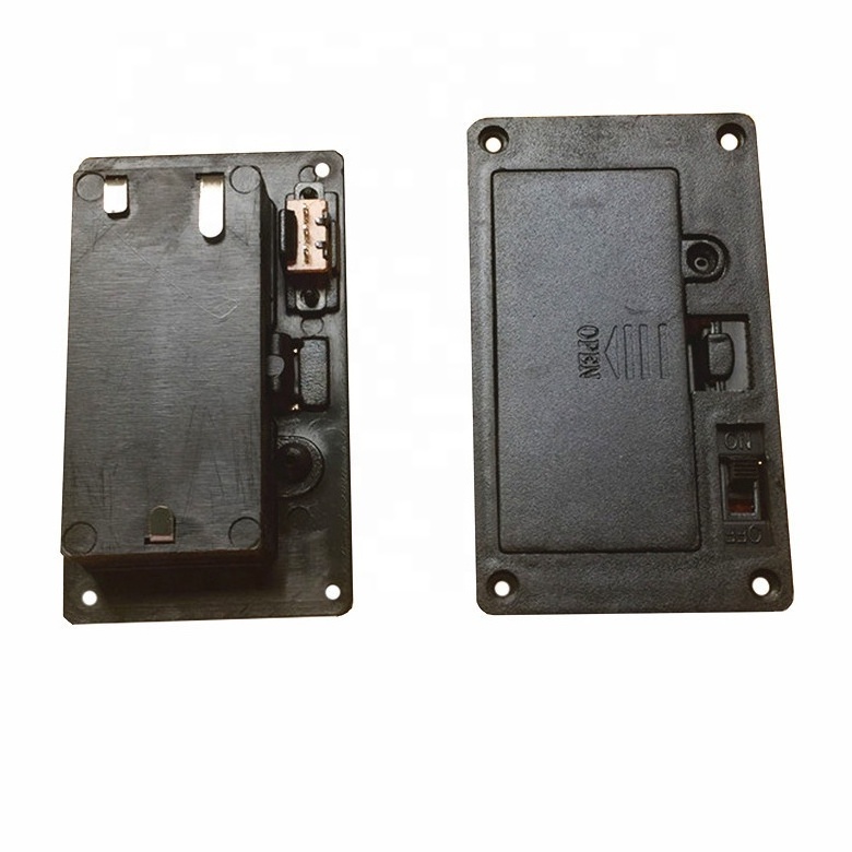 2AAA  battery holder Embedded 3V Environmental ABS battery case with switch 67.5X39X14mm