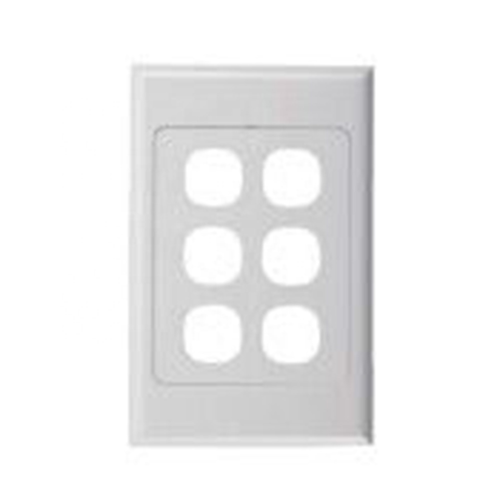 120*86mm Four Gang 4-Port Wall Plate White Outlet Switch Toggle Cover