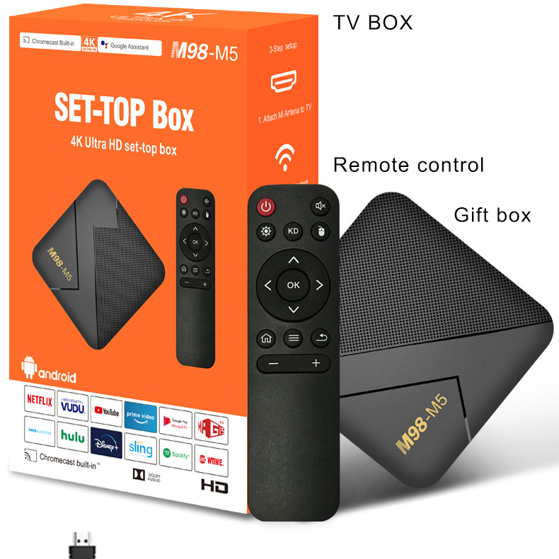 M98-M5 Android Smart TV Box S905W-AK316 android 11 TV stick Supports 4K video